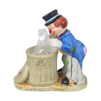 Vintage Hobo Luvkins Candle Holder Set, Ceramic Figurines, Whimsical Hobo Art, Collectible Candle Holders, Unique Home Decor, Set of 6