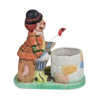 Vintage Hobo Luvkins Candle Holder Set, Ceramic Figurines, Whimsical Hobo Art, Collectible Candle Holders, Unique Home Decor, Set of 6