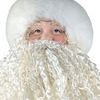 Vintage Victorian Pink Floral Santa Tree Topper