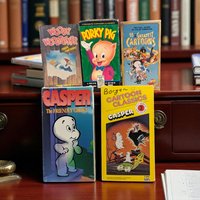 Vintage Cartoon VHS Lot, Casper, Porky Pig, Woody Woodpecker, 90s Nostalgia, Classic Cartoons, Animation, Collectible VHS