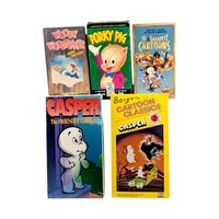 Vintage Cartoon VHS Lot, Casper, Porky Pig, Woody Woodpecker, 90s Nostalgia, Classic Cartoons, Animation, Collectible VHS
