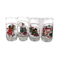 1982 Coca Cola Holly Hobbie Christmas Glasses: Vintage Collectible Set