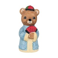 Vintage Homco Ceramic Bear Figurines: International Cultures Set