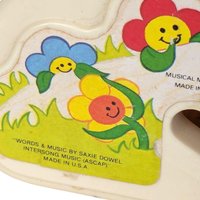 Vintage Fisher-Price Musical Activity Center Crib Toy - 1970s Nursery Decor