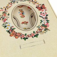 Vintage Victorian Photo Album: Floral Butterfly Design, 35 Photos