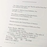 Vintage 1980 Peter Rabbit Giant Treasury: Beatrix Potter Children's Book