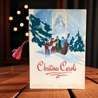 Vintage Christmas Carols Music Book, Hall and McCreary, Collectible Holiday Sheet Music, Gift for Musicians, Nostalgic Christmas Decor