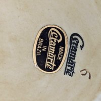 Vintage Tavern Scene Lidded Stein: Ceramarte Brazil Beer Mug