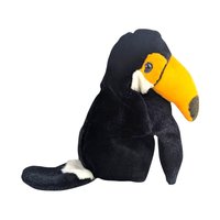 Vintage 1999 KM Plush Toucan Bird Hand Puppet Tropical Toy Gift