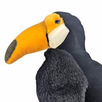 Vintage 1999 KM Plush Toucan Bird Hand Puppet Tropical Toy Gift