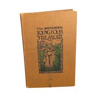 Antique 1909 Young Folks' Treasury: Illustrated Children's Literature Collection