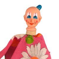Vintage Pop Up Clown Toy, Novelty Toy, Retro Toy, Gift for Collectors