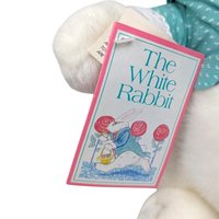 Vintage 1991 White Rabbit Plush: Target Alice in Wonderland Stuffed Animal