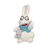 Vintage 1991 White Rabbit Plush: Target Alice in Wonderland Stuffed Animal