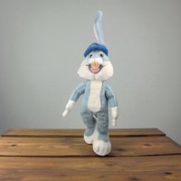 Vintage 1991 Bugs Bunny Plush: Looney Tunes Collectible with Blue Hat