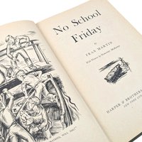 Vintage 1945 No School Friday Hardcover: Mid-Century Children's Book