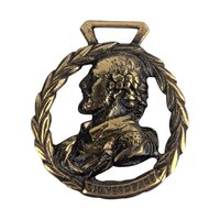 Vintage Shakespeare Brass Medallion, Literary Wall Hanging, Bard of Avon Decor, Gift for English Majors