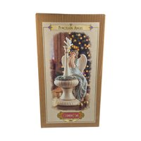 Grandeur Noel Porcelain Angel Figurine: Christmas Serenity Decor