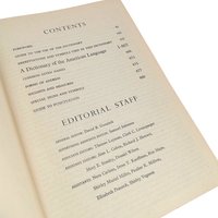 1959 Webster's Dictionary: Vintage Mid-Century Hardcover Reference Book