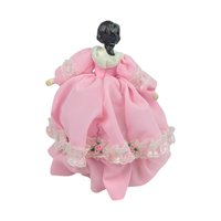 Vintage Bradley Musical Doll: Laura's Theme, Pink Lace Gown