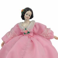 Vintage Bradley Musical Doll: Laura's Theme, Pink Lace Gown
