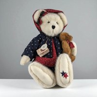 Vintage Boyds Bears Starr B. Bearyproud Plush with Cub: Patriotic Collectible