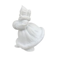 Vintage Dept 56 Skating Figurines: Bisque Porcelain Winter Decor