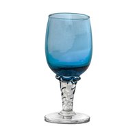 Vintage Cobalt Blue Art Glass Decanter Set: Mid-Century Modern Barware