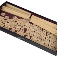 Vintage 1953 Scrabble Game: Selchow & Righter, Missing 1 Tile, Instructions Inside Box