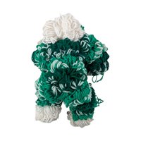 Vintage Handmade Yarn Clown, Green and White Clown Doll, Whimsical Decor, Collectible Clown, Unique Gift