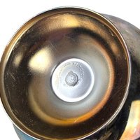 Vintage English Silverplated Blue Glass Creamer Sugar Bowl Set Celtic Design Tableware Gift for Hostess