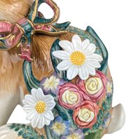 Vintage Fitz and Floyd Bunny Figurine: Woodland Spring Easter Decor