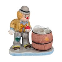 Vintage Hobo Luvkins Candle Holder Set, Ceramic Figurines, Whimsical Hobo Art, Collectible Candle Holders, Unique Home Decor, Set of 6