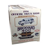 Vintage 1994 Chevrolet Suburban Truck Bank: Brookfield Brickyard 400 NASCAR Diecast