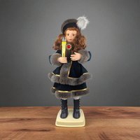 Vintage 1995 Telco Animated Caroler Girl: 25" Light-Up Victorian Christmas Doll