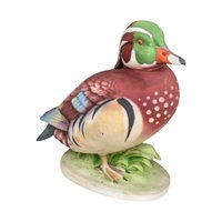Vintage Lefton Ceramic Wood Ducks, Male & Female Pair, KW 139A/KW 139B, Hand-Painted, Collectible Figurines, Bird Decor