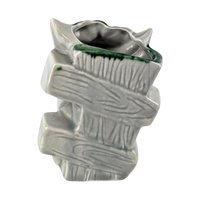 Vintage Ceramic Rabbit with Fence Planter: Whimsical Bunny Decor