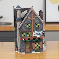 Dept 56 Dickens Village Kingsford's Brew House: Lighted Christmas Pub Decor
