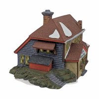 Vintage Dept 56 Bluebird Seed & Bulb Lighted Porcelain House - New England Village Christmas Display