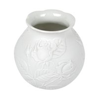Vintage Kaiser Bisque Vase: Embossed Roses, 1980s Porcelain Decor