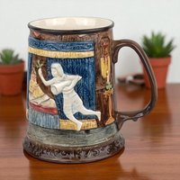 Vintage 1975 Royal Doulton Christmas Carol Tankard: The First Ghost Visits Scrooge