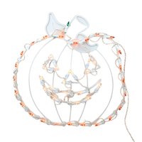 Vintage Halloween Jack O'Lantern Silhouette Light - Pumpkin Decoration