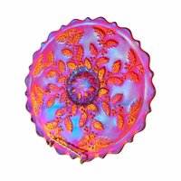 Vintage Fenton Red Carnival Glass 85th Birthday Plate: Collectible Home Decor