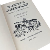 1939 Bambi's Children: Vintage Hardcover, Classic Animal Story