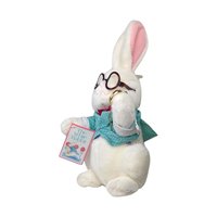 Vintage 1991 White Rabbit Plush: Target Alice in Wonderland Stuffed Animal