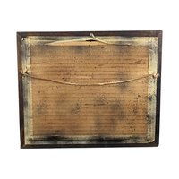 Vintage Framed Cherub Print: Angel Asleep & Awake, Double Oval Frame