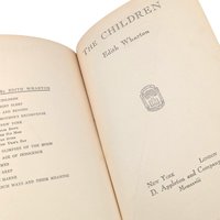 Antique 1928 The Children Novel: Edith Wharton First Printing Hardcover