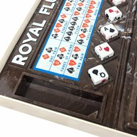 Vintage 1980 Royal Flush Poker Game by Crisloid - Complete Retro Set