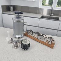 Vintage Cookie & Pastry Press: Mirro Aluminum Baking Tool