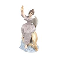 Grandeur Noel Porcelain Angel Figurine: 2002 Collector's Edition, 12" with Box
